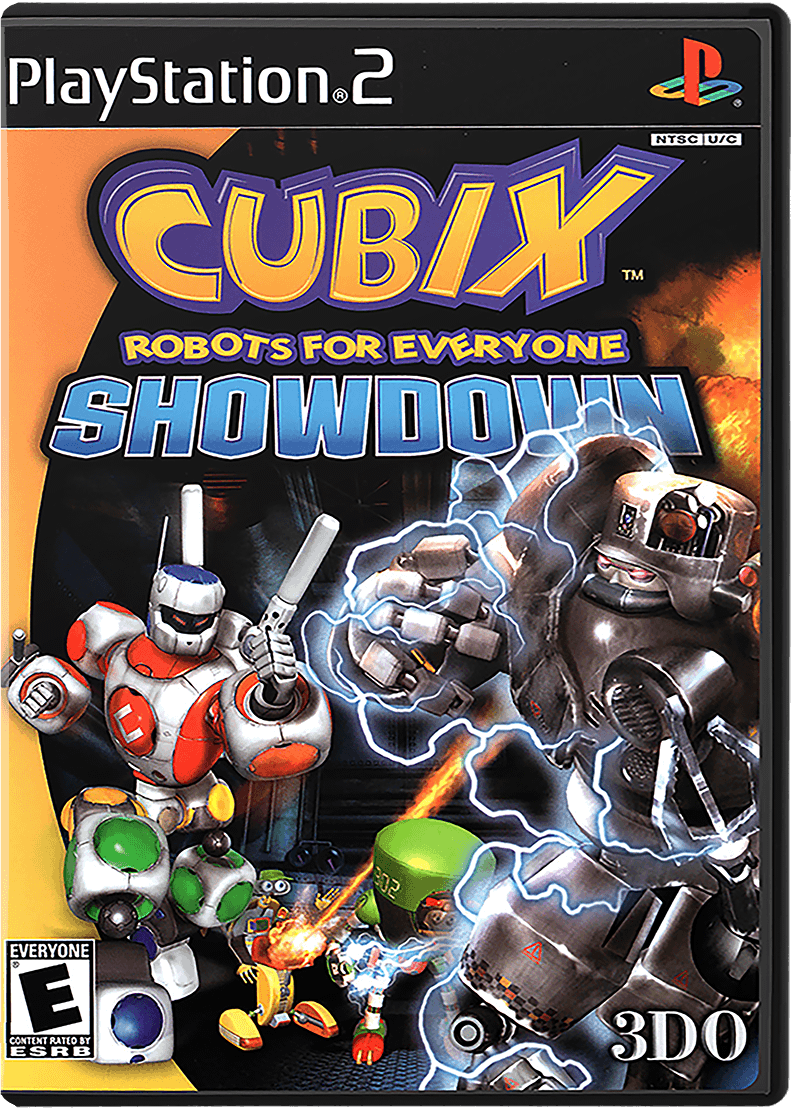 Cubix Robots For Everyone Showdown box art for Playstation 2